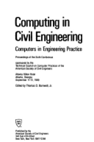 Cover of Computing in Civil Engineering