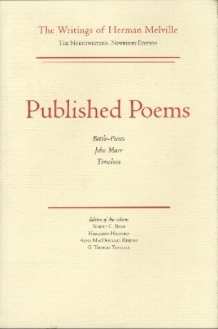 Cover of Published Poems