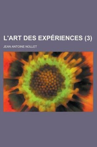 Cover of L'Art Des Experiences (3 )