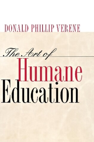 Cover of The Art of Humane Education