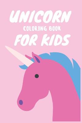 Cover of unicorn coloring book for kids