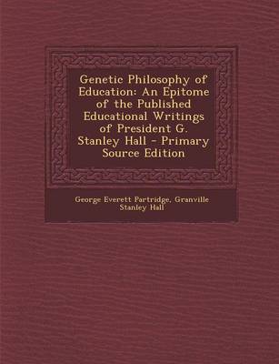 Book cover for Genetic Philosophy of Education