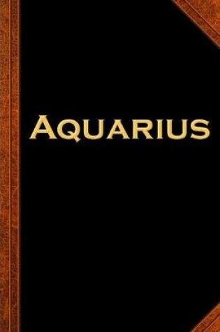 Cover of 2020 Daily Planner Aquarius Zodiac Horoscope Vintage 388 Pages