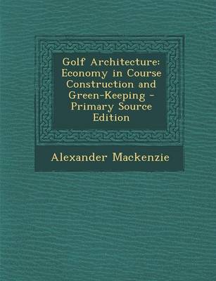 Book cover for Golf Architecture