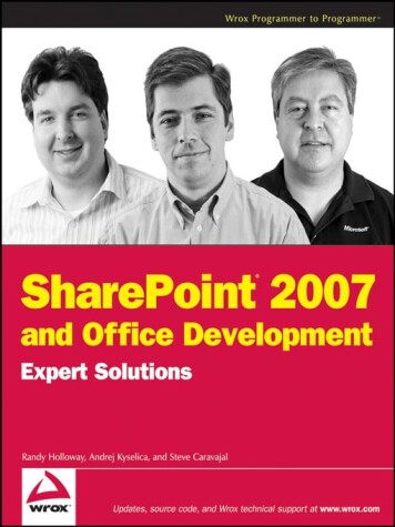 Cover of SharePoint 2007 and Office Development Expert Solutions