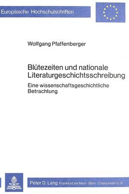 Cover of Bluetezeiten Und Nationale Literaturgeschichtsschreibung