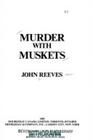 Cover of Murder with Muskets