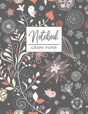 Book cover for Floral Graph Paper Notebook