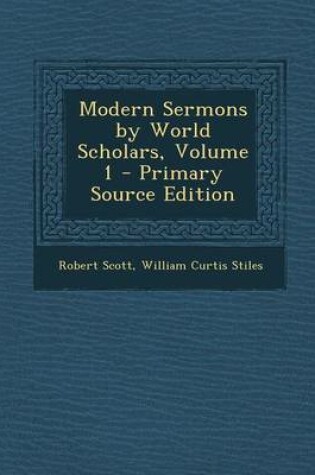 Cover of Modern Sermons by World Scholars, Volume 1