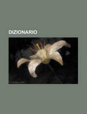 Book cover for Dizionario