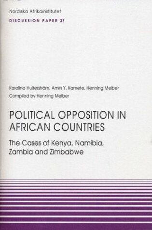 Cover of Political Opposition in African Countries