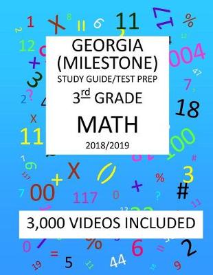 Book cover for 3rd Grade GEORGIA MILESTONE, 2019 MATH, Test Prep