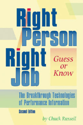 Cover of Right Person Right Job