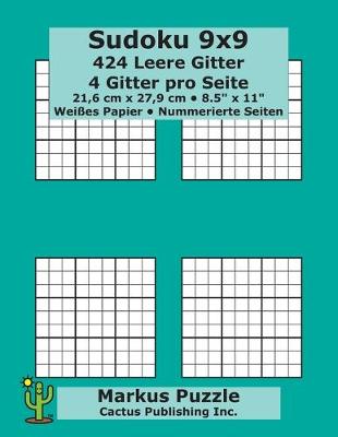 Book cover for Sudoku 9x9 - 424 leere Gitter