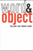 Book cover for Word and Object