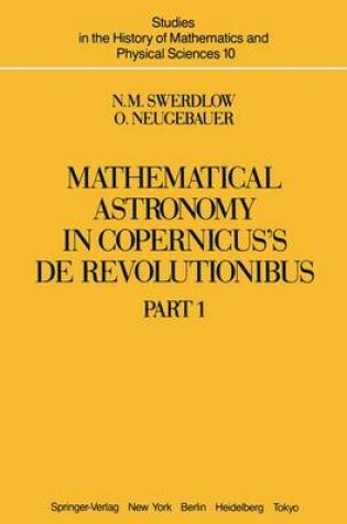 Cover of Mathematical Astronomy in Copernicus's De Revolutionibus