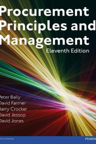 Cover of Procurement, Principles & Management