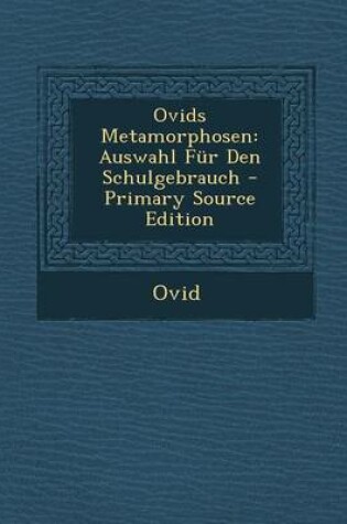 Cover of Ovids Metamorphosen