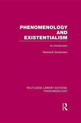 Book cover for Phenomenology and Existentialism