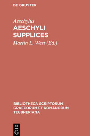 Cover of Aeschyli Supplices
