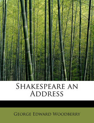 Book cover for Shakespeare an Address