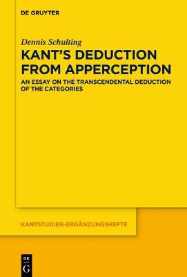 Book cover for Kant's Deduction From Apperception