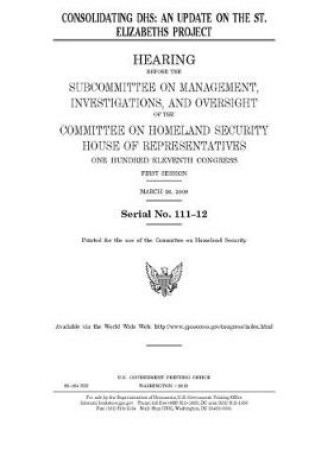 Cover of Consolidating DHS
