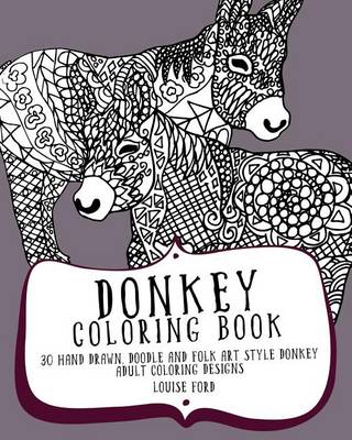 Book cover for Donkey Coloring Book