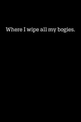 Book cover for Where I wipe all my bogies