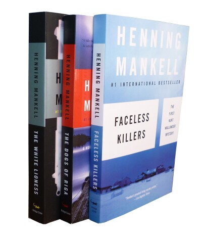 Book cover for Henning Mankell Wallander Bundle: Faceless Killers, The Dogs of Riga, The White