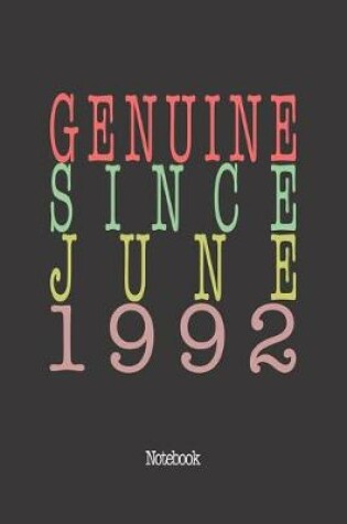 Cover of Genuine Since June 1992