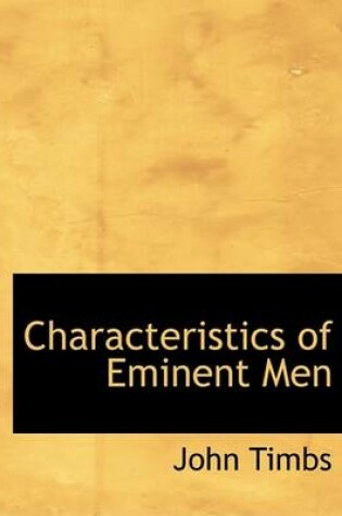 Cover of Characteristics of Eminent Men