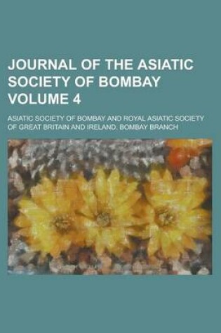 Cover of Journal of the Asiatic Society of Bombay Volume 4