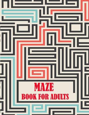 Book cover for Maze Book For Adults