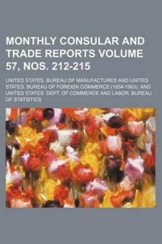 Cover of Monthly Consular and Trade Reports Volume 57, Nos. 212-215