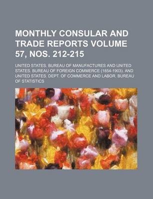 Book cover for Monthly Consular and Trade Reports Volume 57, Nos. 212-215