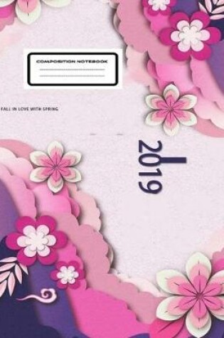 Cover of composition notebook full in love with spring
