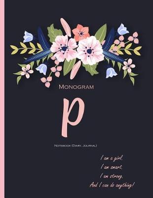 Book cover for Monogram 'P' Notebook (Diary, Journal)