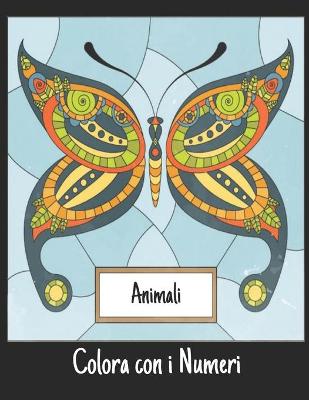 Book cover for Animali Colora con i Numeri