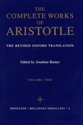 Cover of Complete Works of Aristotle, Volume 2