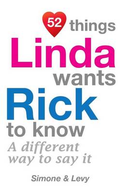 Book cover for 52 Things Linda Wants Rick To Know