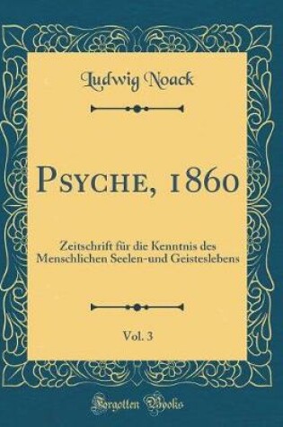 Cover of Psyche, 1860, Vol. 3