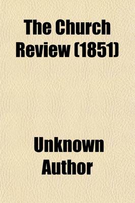 Book cover for The Church Review (Volume 3)