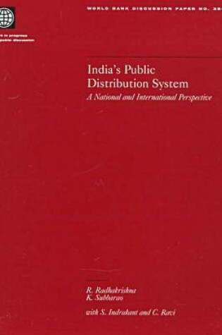 Cover of India's Public Distribution System