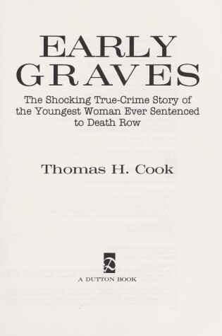 Cover of Cook Thomas H. : Early Graves (Hbk)