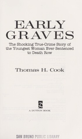 Book cover for Cook Thomas H. : Early Graves (Hbk)