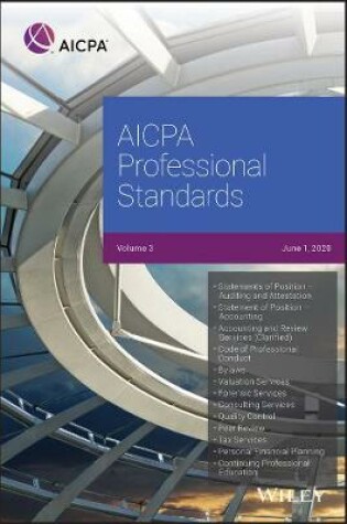 Cover of AICPA Professional Standards, 2020, Volume 3