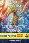 Book cover for Underwater Scenes Coloring Book for Adults