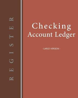 Book cover for Checking account ledger - Large version