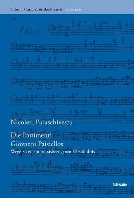 Cover of Die Partimenti Giovanni Paisiellos